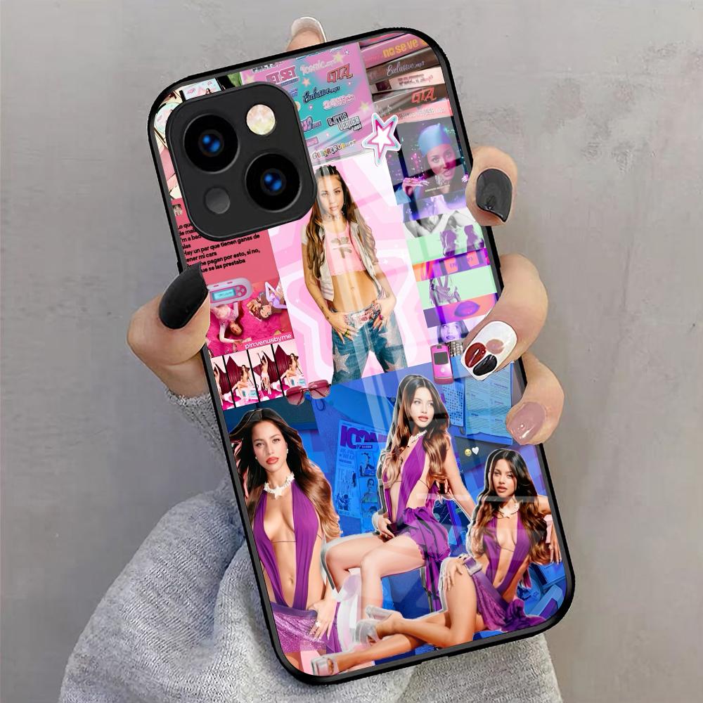 Чехол для телефона Emilia Mernes для iPhone 17 Pro Max 16 15 14 Pro Max 13 11 X Xs Xr 8 7Plus Стеклянная крышка