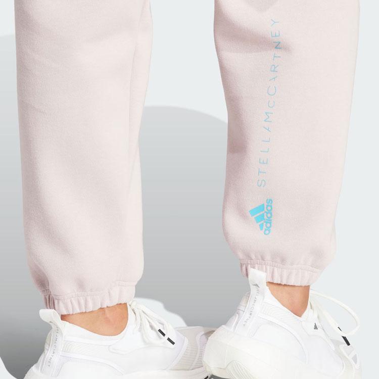 Adidas X Stella McCartney спортивные брюки на завязках трикотажные женские брюки светло-розовые IU0862