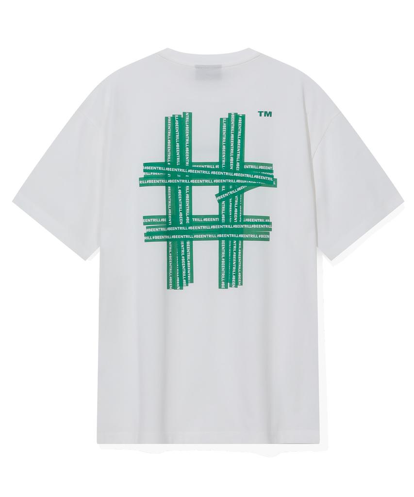 Футболка BEENTRILL Illusion Hashtag (зеленый)