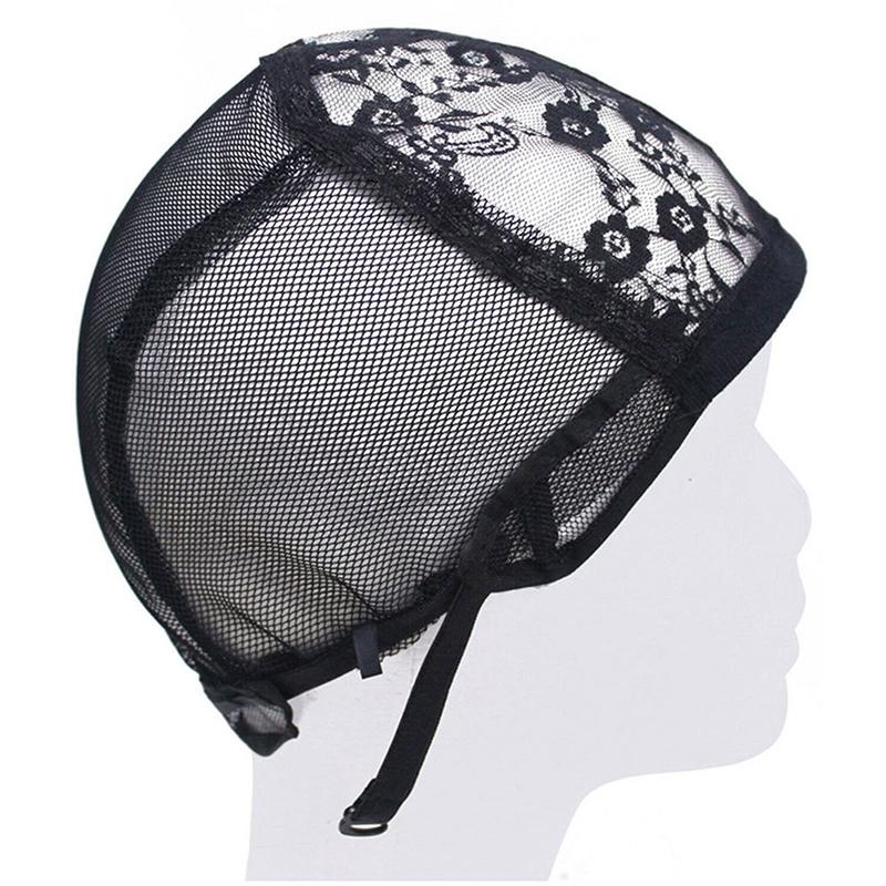 Кружевная сетка, полная шапочка для парика, сетка для волос, плетение шапочек для изготовления париков, регулируемые ремни