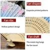 Vintage Silk Folding Hand Fan Chinese Japanese Bamboo Fans Craft Gifts Women Dance Performance Props Home Decoration Ornaments