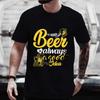 Men's T-shirts Beer Is Always A Good Idea Graphic Tops Y2k Clothes Male Beer Lover Drinking Party Streetwear Short Sleeve Tees
