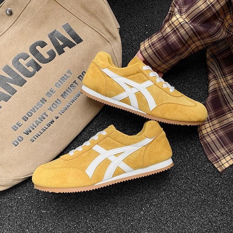 Желтые туфли Dexun женские туфли 2025 весна-лето новые популярные легкие ретро туфли Forrest Gump универсальные спортивные и любительские туфли для сноуборда