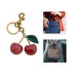 Cherry Pendant Fashion Accessory Cherry Keyring Alloy Resin Texture Key Pendant Present for Youthful Adults and Friend