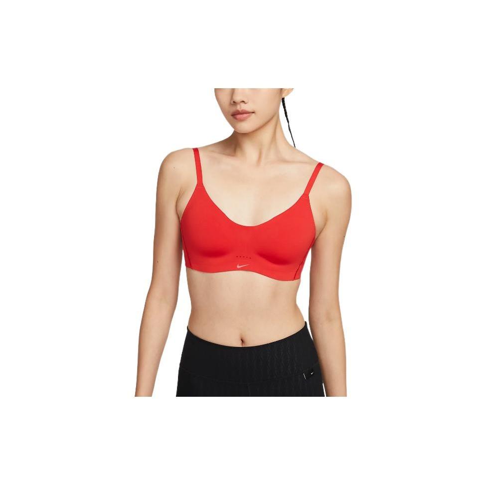 Nike Спортивное нижнее белье женское красное умеренной поддержки DM0527-657
