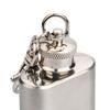 1 Oz Hip Flask Portable Good Sealing Sturdy Anti-rust with Keychains Travel Bottle Wine Flask Daily Use