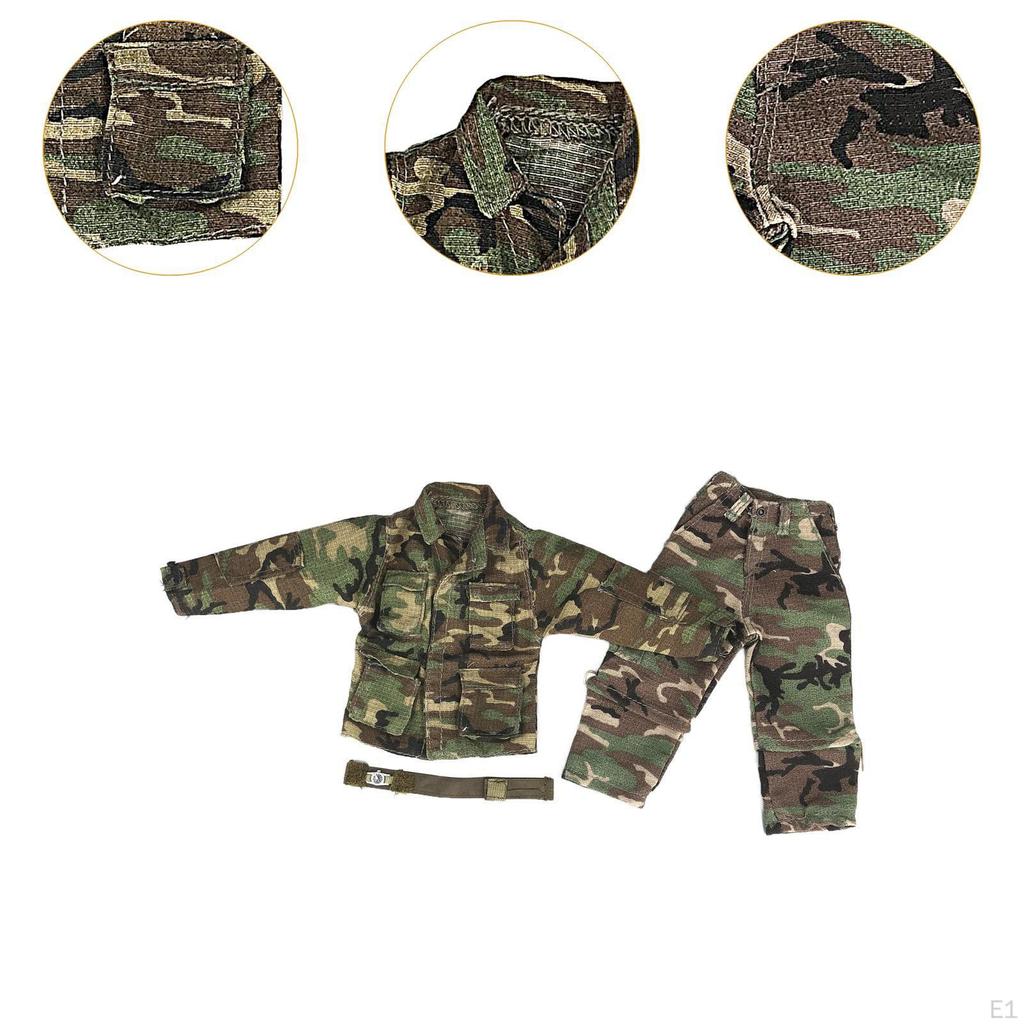 3 шт. 1/6 масштаб униформа полный комплект с часами ручная работа кукольная одежда мини куртка и штаны модель для