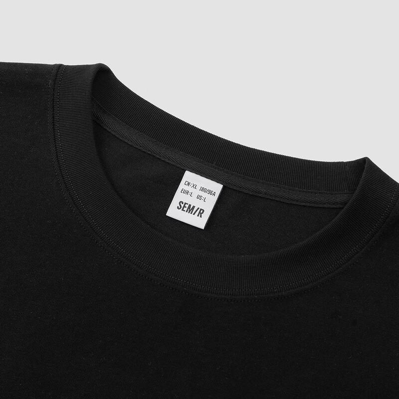 Мужская футболка Semir с длинным рукавом, ручная роспись, с буквой