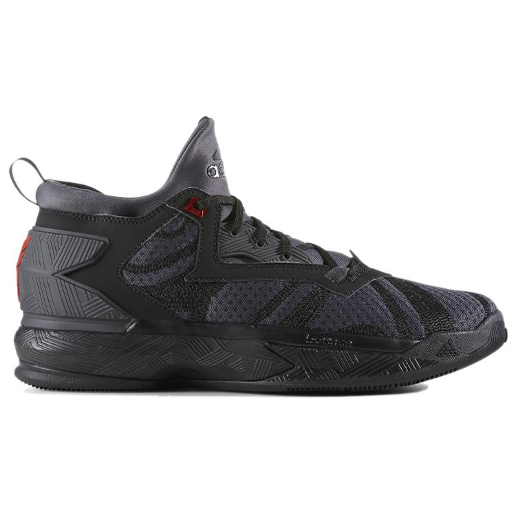 adidas D Lillard 2 'Core Black Vivid Red' B42355