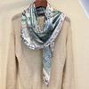 [Fresh Green Waist Drum] Elegant And Beautiful Mulberry Silk Square Scarf Silk Silk Scarf Shawl Women'S Spring