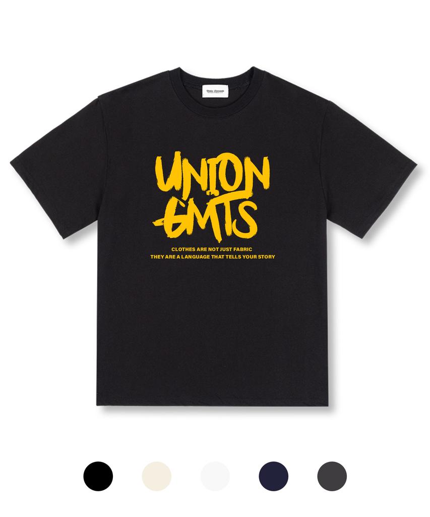 UNION GARMENTS Футболка оверсайз с коротким рукавом и логотипом 5 цветов