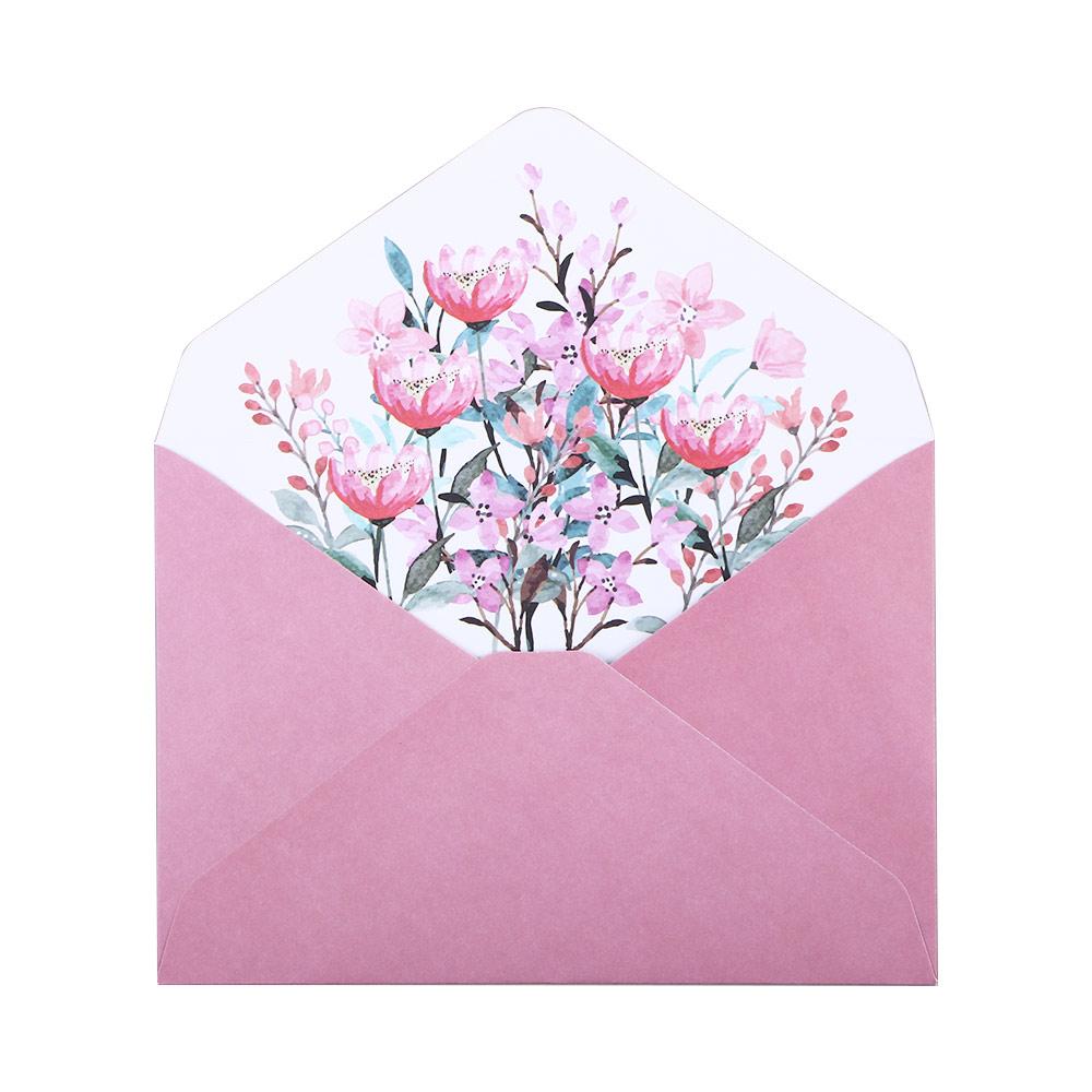 Birthday Party Wedding Letter Pad Gift Flowers Envelope Greeting Card Writing Paper Letter Paper