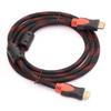 Высококачественный кабель HDMI от производителя, версия 1.4, красно-черная оплетка, от 1,5 до 15 метров, для компьютера и телевизора.