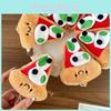 Adorable Plush Pizza Keychain Toy Cute Cheese Bag Charm For Kids And Adults