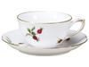 Okura Art Pottery Rosehip Cup & Saucer, Coffee/Tea, Approx. 200cc, Made in Japan, 96C/3031