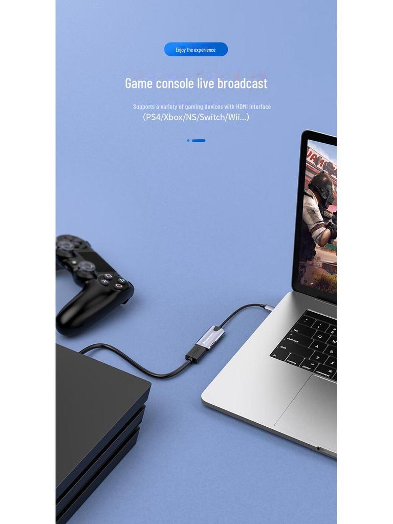 Biyaz HDMI Video Capture Card: Type-C To HD HDMI