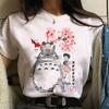 Studio Ghibli Spirited Away Hayao Miyazaki Kawaii Print T -Shirt Women Harajuku Aesthetic Tshirt White Tops Anime Female T Shirt