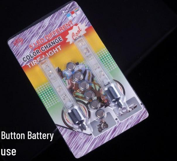 Colorful 5-LED Vibration Sensor Valve Lights for Mountain Bikes