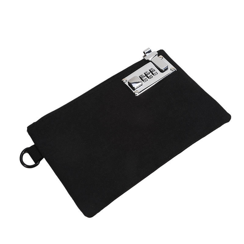 Запираемый мешок для денег, кошелек для монет для наличных, паспортов, кредитных карт, сумка, сумка для хранения наличных, мужской карман для карточек с замком