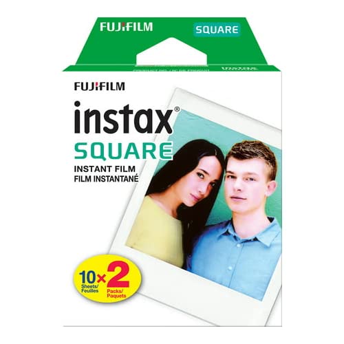 Fujifilm Square Instant Film Set 100 Sheets for SQ1 SQ6 SQ10 Cameras 5 Packs of 20 Sheets