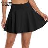 CHARMLEAKS Женская спортивная юбка с эластичной резинкой на талии, спортивная нижняя часть с внутренними шортами