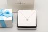 Silver Necklace with Natural Pearl and Cubic Zirconia