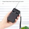 Mini Portable Radio User-friendly Design Easy To Carry Battery Powered AM/FM Small Radio with LED Flashlight