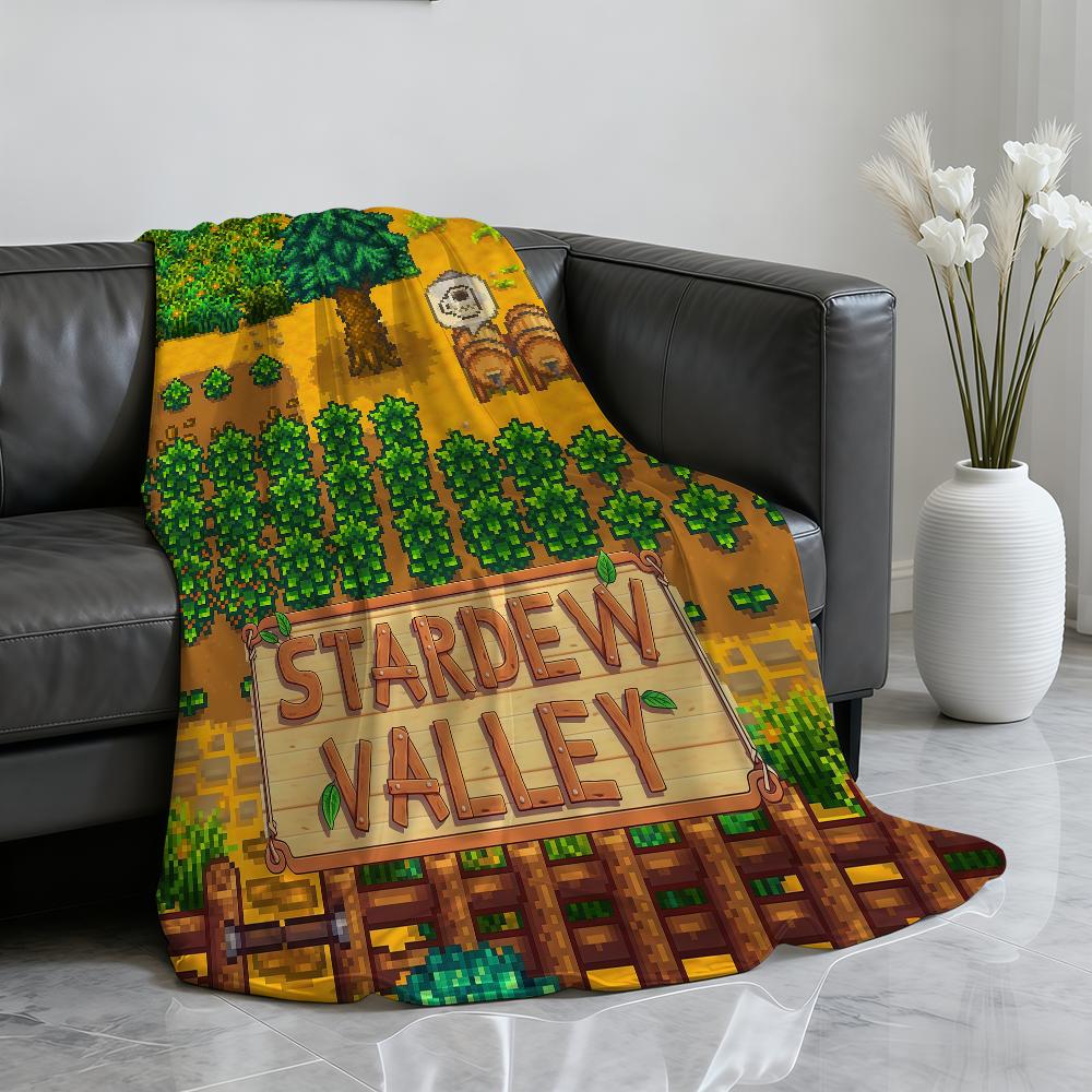 Горячая игра S Stardew V Valley Плед для Мягкий Плед для Пикника Постели Дивана Дома Спальни Уютный Теплый Комфортный