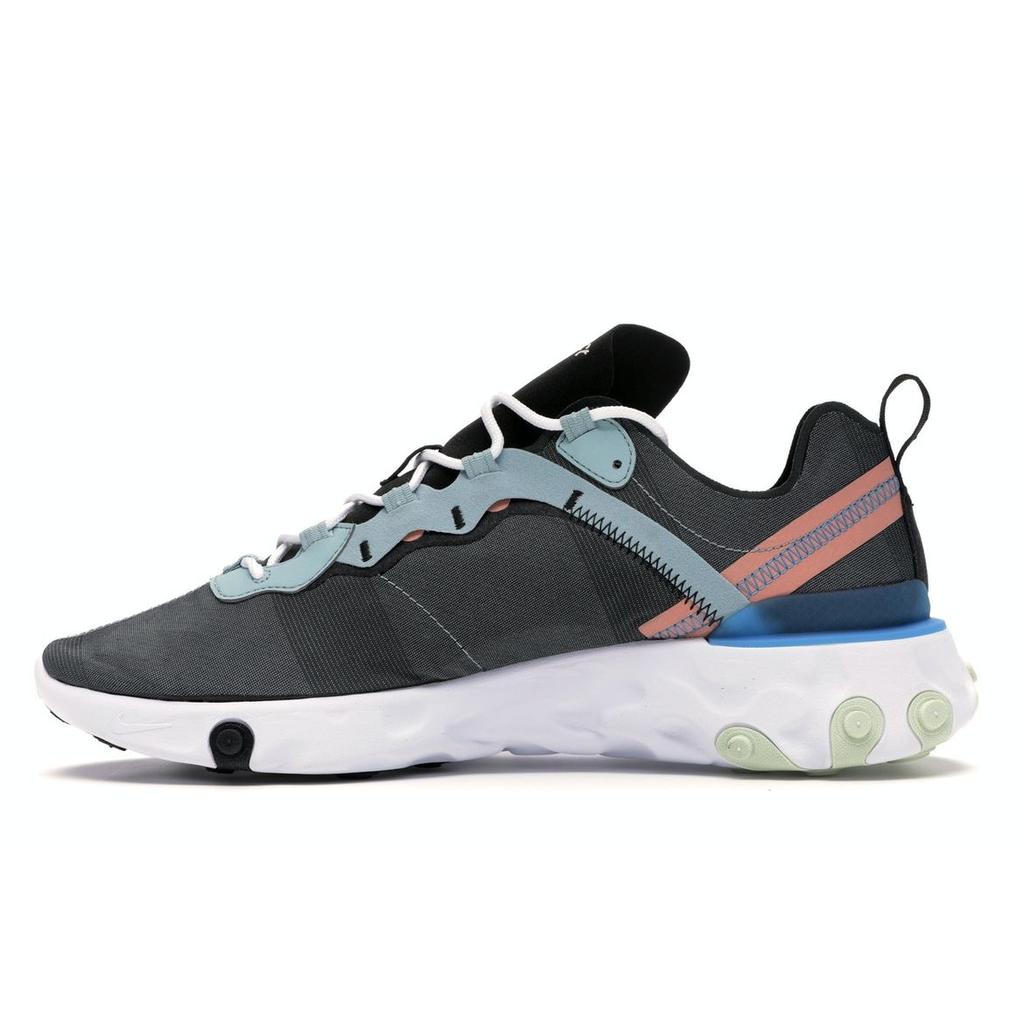 Nike React Element 55 Ocean Cube Мужские кроссовки Синий Черный-Розовый-Кварц-Синий-Hero BQ6166-300