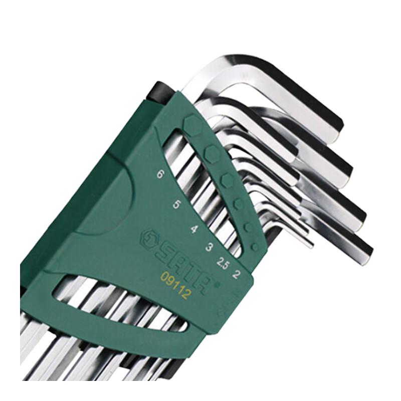 SATA 09112 Набор из 10 удлиненных шестигранных ключей с шаровым наконечником