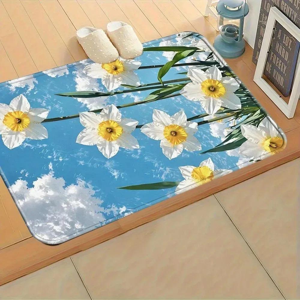 1 шт. Кухонные коврики с рисунком собаки, Нескользящие домашние придверные коврики, Поп-дизайн, Коврик для ванной, Коврик для ванной, Ковер для дома, Декор для раковины, Прачечной