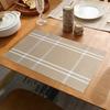 Table Placemat Plaid Print Table Mat Washable Heat Resistant Heat Resistant Placemat