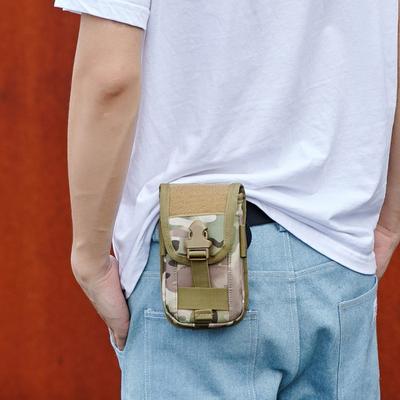 EDC Чехол-держатель для мобильного телефона Сумка для хранения смартфона Molle Двухслойный с клапаном