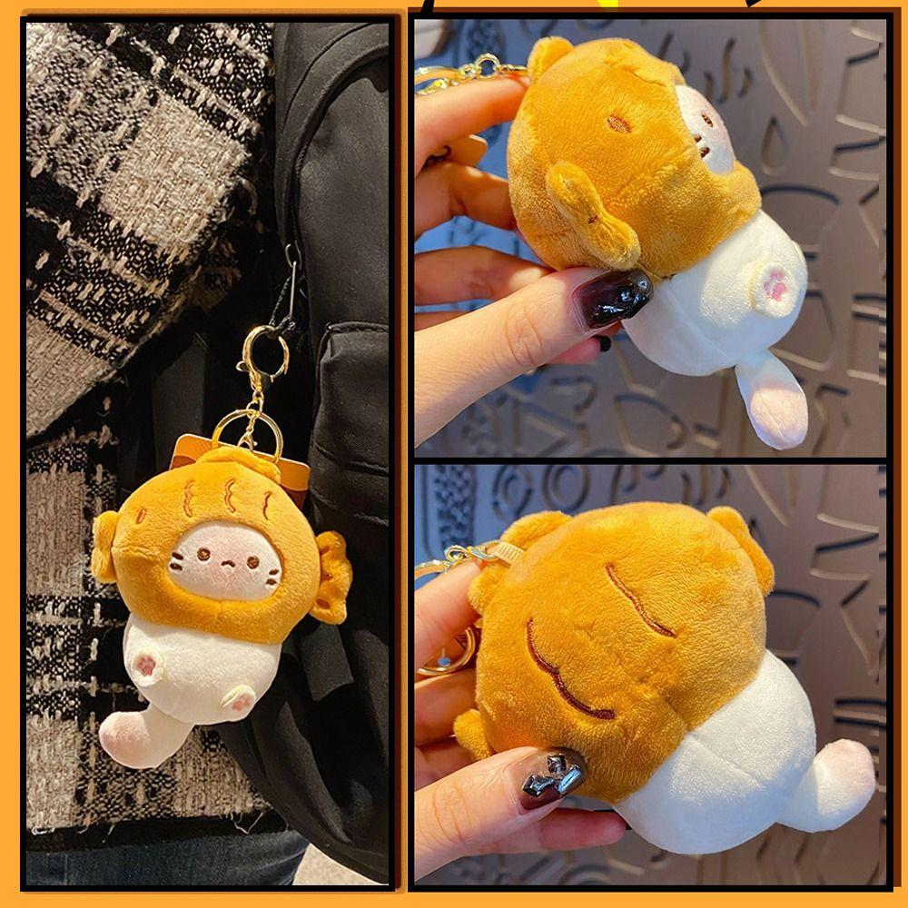 Japanese Style Snapper Keychain Plush Schoolbag Pendant Exquisite Snapper Head Keychain