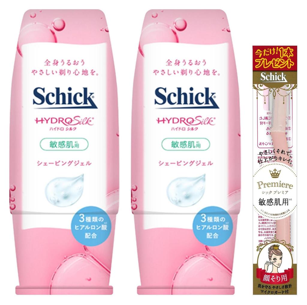 Гель для бритья Schick Hydrosilk 150 г x 2 шт. с бонусом