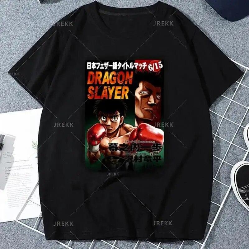 Аниме Hajime No Ippo Kamogawa боксерская футболка для спортзала Makunouchi Takamura Celin KGB футболка с принтом Повседневная футболка больших размеров женская