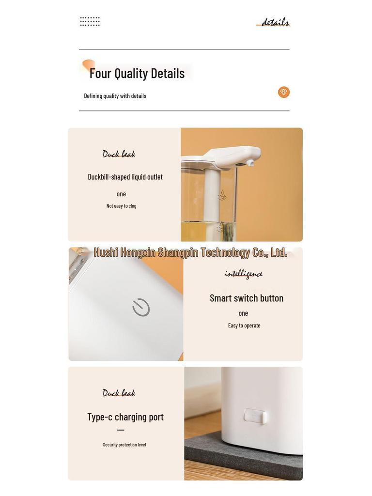 2024 Smart Touchless Soap Dispenser with Auto Sensing for Dish Soap, Hand Soap, Shower Gel, and Shampoo