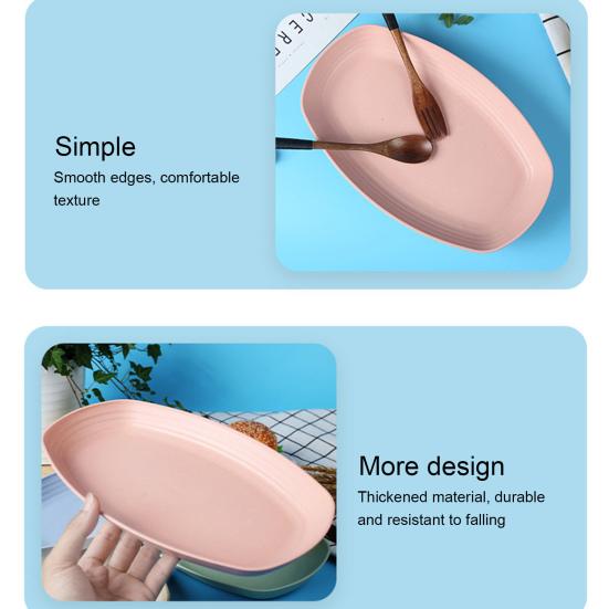 Практичная противоскользящая тарелка для еды Широко используемая пластиковая тарелка для еды с защитой от царапин