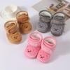 Cute Bear Baby Shoes Cartoon Soft Soled Snow Boots for Infant Boy Girl Autumn Winter Warm Thicken Plush Kids First Walkers 0-18M