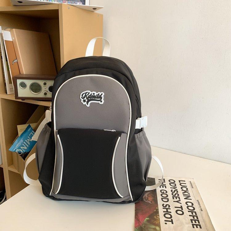 Женский рюкзак в спортивном стиле, школьный рюкзак, контрастный цвет, студенческий рюкзак