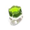 Natural Peridot Gemstone Handmade 925 Sterling Silver Jewelry Ring Size 6.5 l0U38