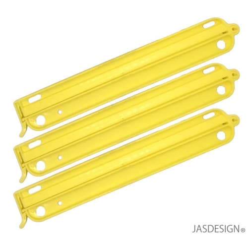 JASDESIGN Bag Clips, Food Clips, Large, Long, 22cm, Strong, Extra Large, Yellow, for Snacks, Pet Food, and Rice Bags, Bag Stoppers, Fasteners, Set of