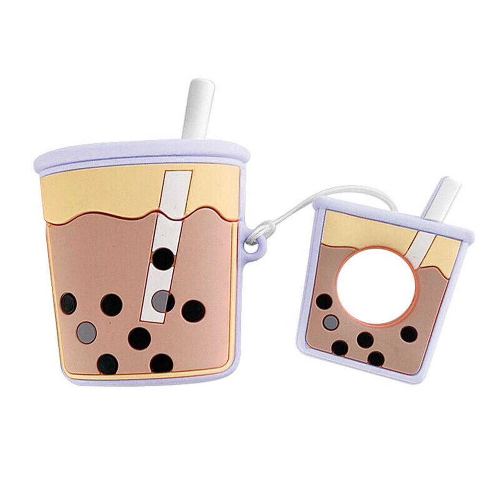 Для Pods Case Milk Tea Anti-Falling Skin Силиконовый Чехол для наушников Box Case