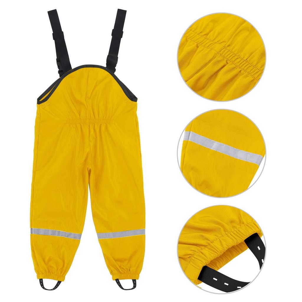 Детский дождевик унисекс, ветрозащитные и водонепроницаемые грязевые брюки
