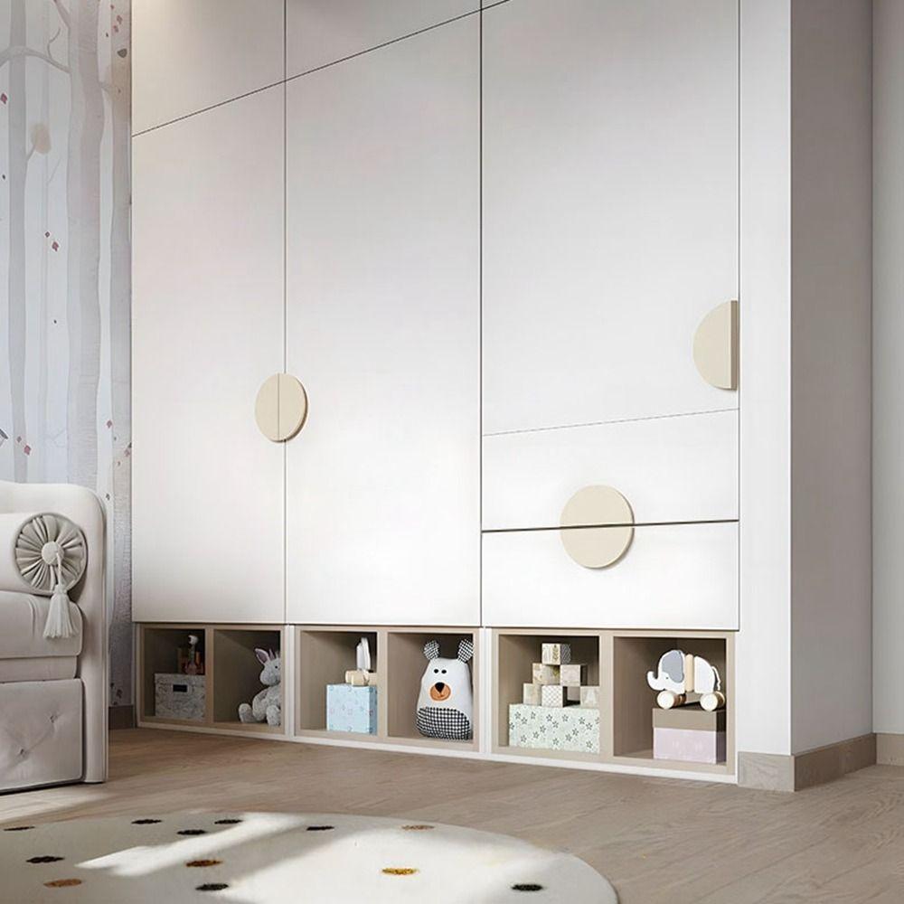 Aluminum Alloy Cabinet Door Knobs Semicircle Drawer Pull Handles New Half Moon Handle Wardrobe