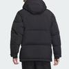 Adidas 650 Fill Solid Color Sports Casual Hooded Down Jacket Men Jacket Black Gray IU2682