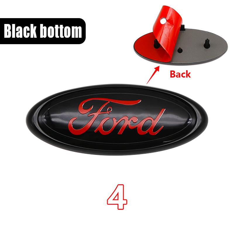 14.7x5.8cm 3D ABS Front Grille Trunk Badge Emblem Replacement For Ford Focus Ranger Mustang Mondeo Kuga Fiesta Tuning Accessory