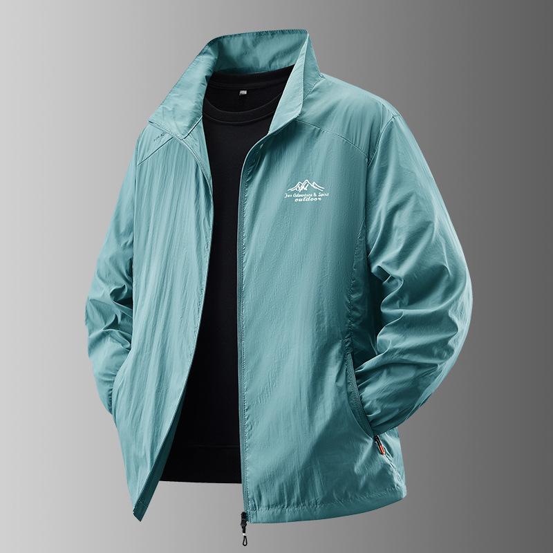 Летняя мужская солнцезащитная куртка, ультралегкая, тонкая, приятная для кожи, дышащая, устойчивая к ультрафиолетовому излучению, рыболовная, шелковая, солнцезащитная куртка