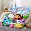 Kawaii Gabby Home Мультяшный принтованный плед для пикника Теплое фланелевое мягкое и удобное домашнее путешествие подарок на день рождения