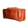 Мужская ретро винтажная коричневая кожаная дорожная сумка Duffle большая спортивная сумка